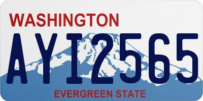 WA license plate AYI2565