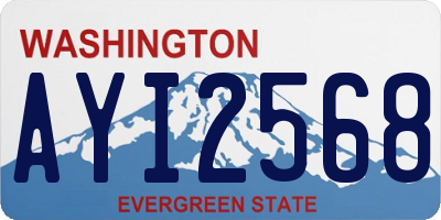WA license plate AYI2568