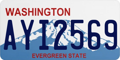 WA license plate AYI2569