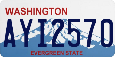 WA license plate AYI2570