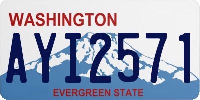 WA license plate AYI2571