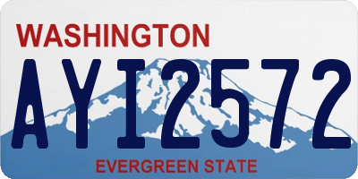 WA license plate AYI2572