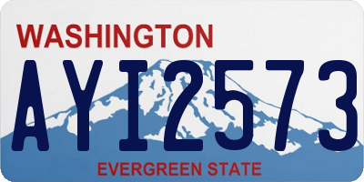 WA license plate AYI2573