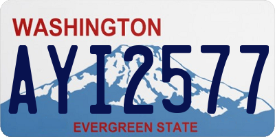 WA license plate AYI2577