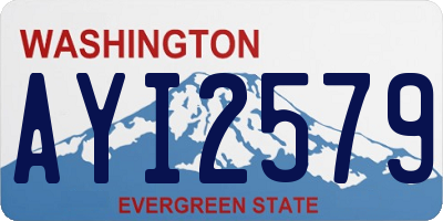 WA license plate AYI2579