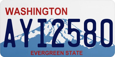 WA license plate AYI2580
