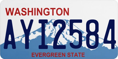 WA license plate AYI2584