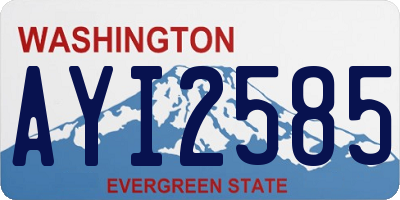 WA license plate AYI2585