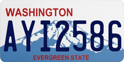 WA license plate AYI2586
