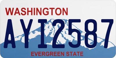 WA license plate AYI2587
