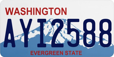 WA license plate AYI2588