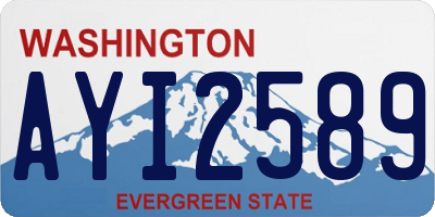 WA license plate AYI2589