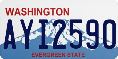 WA license plate AYI2590