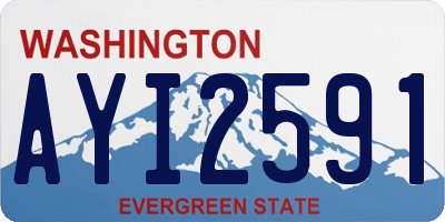 WA license plate AYI2591