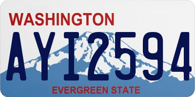 WA license plate AYI2594
