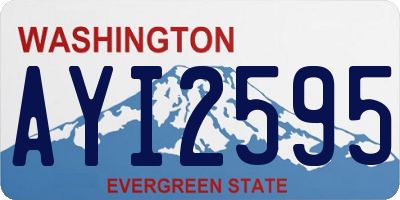 WA license plate AYI2595
