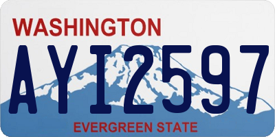 WA license plate AYI2597