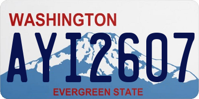 WA license plate AYI2607