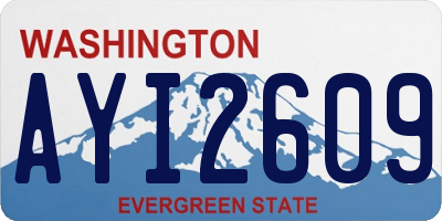 WA license plate AYI2609