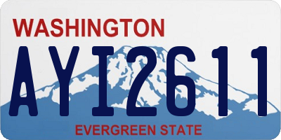 WA license plate AYI2611