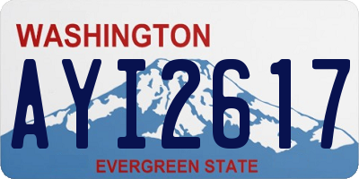 WA license plate AYI2617