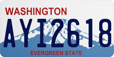 WA license plate AYI2618