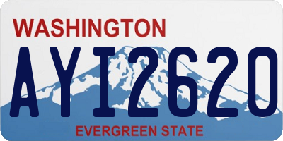 WA license plate AYI2620