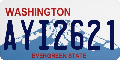 WA license plate AYI2621