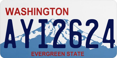 WA license plate AYI2624