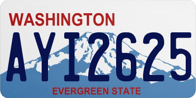 WA license plate AYI2625