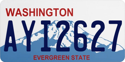 WA license plate AYI2627