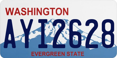 WA license plate AYI2628