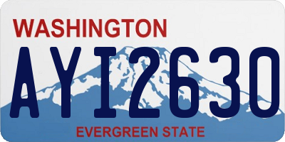 WA license plate AYI2630