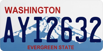 WA license plate AYI2632