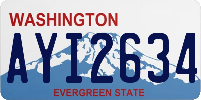 WA license plate AYI2634