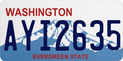 WA license plate AYI2635