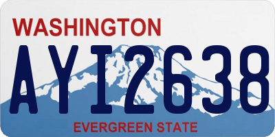 WA license plate AYI2638