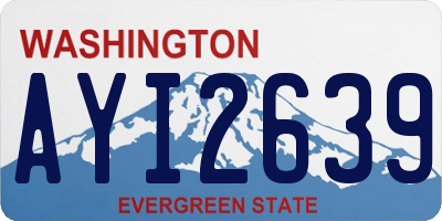 WA license plate AYI2639