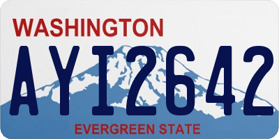 WA license plate AYI2642