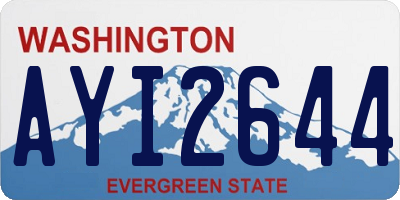 WA license plate AYI2644