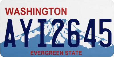 WA license plate AYI2645