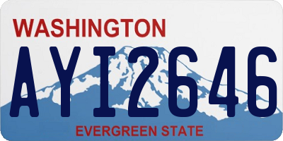 WA license plate AYI2646