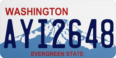 WA license plate AYI2648