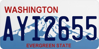 WA license plate AYI2655