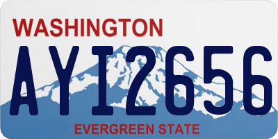 WA license plate AYI2656