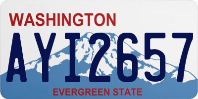 WA license plate AYI2657