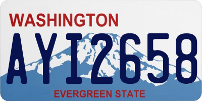 WA license plate AYI2658