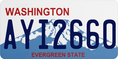 WA license plate AYI2660
