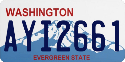 WA license plate AYI2661