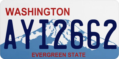 WA license plate AYI2662